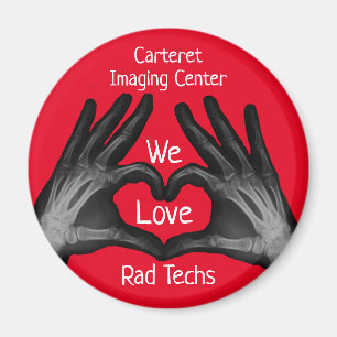Hand Xray Heart Rad Tech Appreciation Magnet