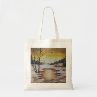 Handbag Ann Hayes Painting Winter Scene