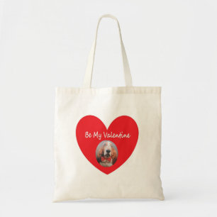Handbag Basset Hound Red Heart Be My Valentine