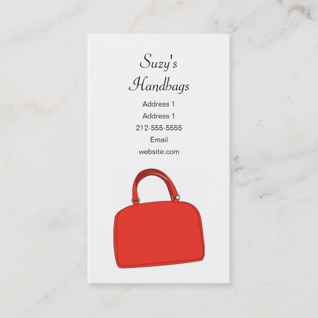 Handbag Business Card (Front)