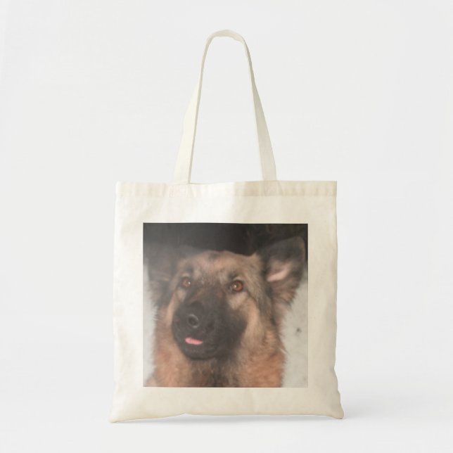 Handbag German Shepherd Sticking Tongue Out (Front)