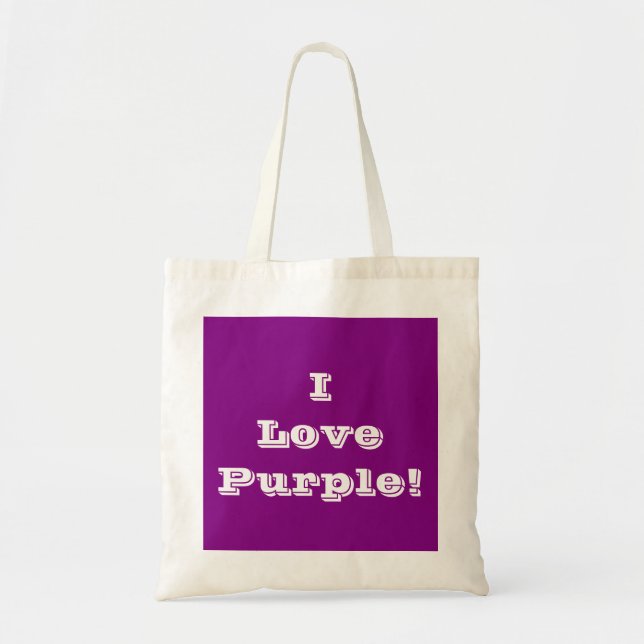Handbag I Love Purple (Front)