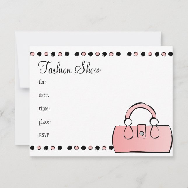 Handbag Invitation (Front)