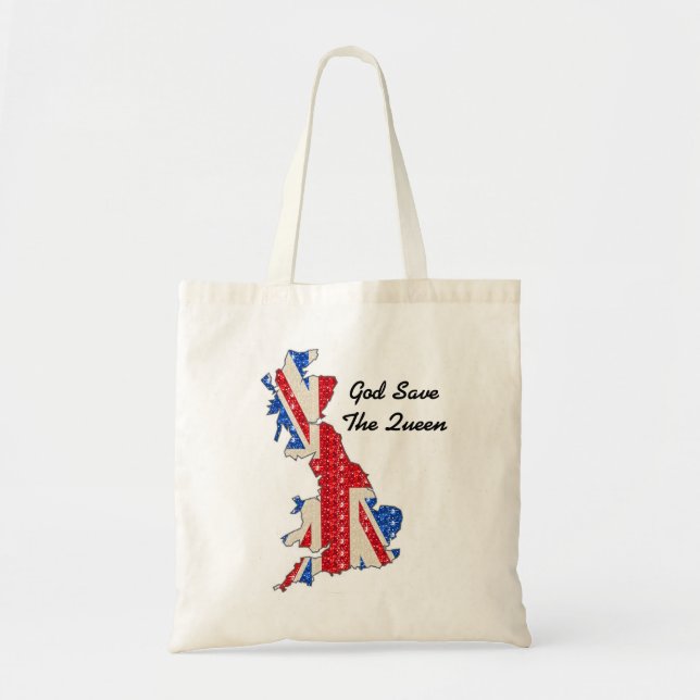 Handbag UK Flag God Save The Queen (Front)