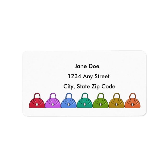 Handbags Address Label (Front)