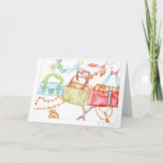 Handbags Fair greeting card