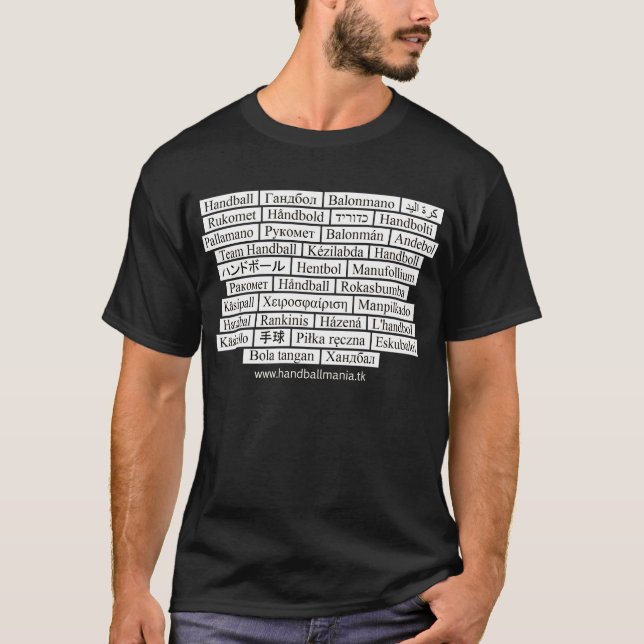 handball 50 languages T-Shirt (Front)
