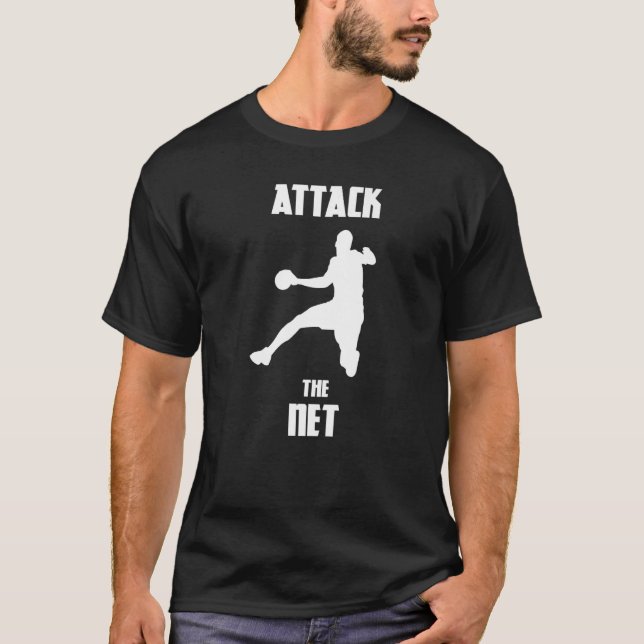 Handball  Attack the Net T-Shirt (Front)