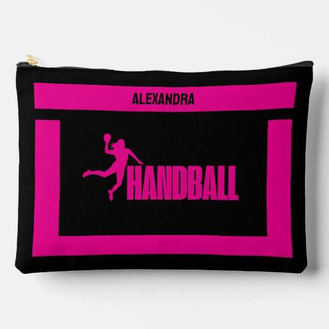 Handball Birthday Gift, Handball Player Girl,  Accessory Pouch (Front)
