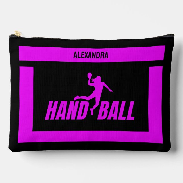 Handball Birthday Gift, Handball Player Girl,  Accessory Pouch (Front)