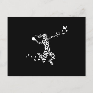 Handball Butterflies Handball Player Postcard