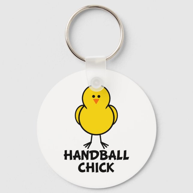 Handball Chick Key Ring (Front)