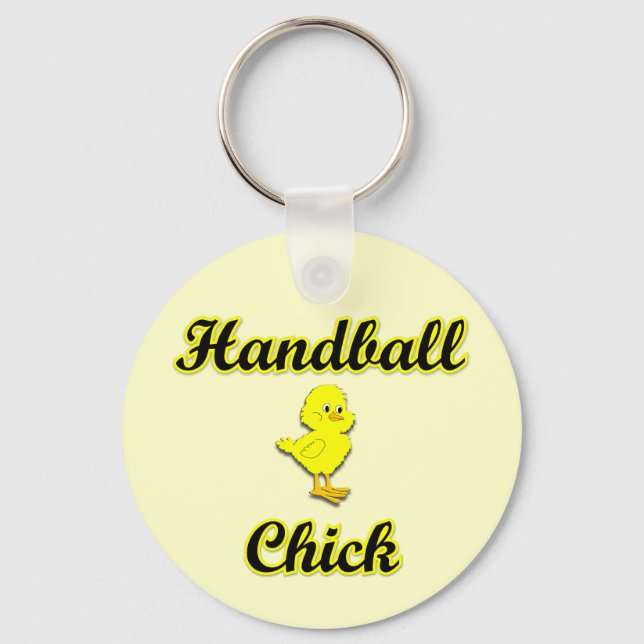 Handball Chick Key Ring (Front)