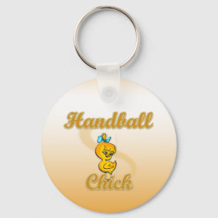Handball Chick Key Ring