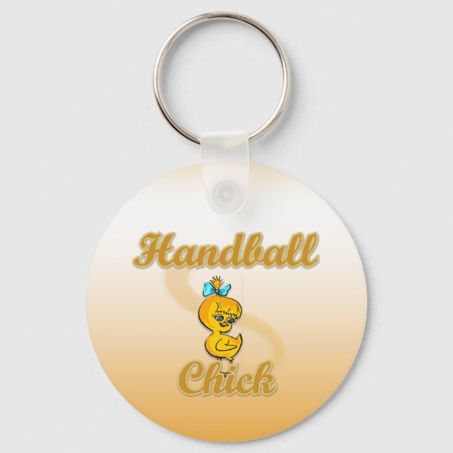 Handball Chick Key Ring (Front)