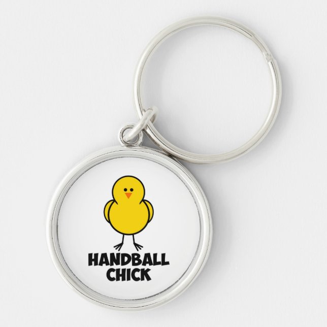 Handball Chick Key Ring (Front)