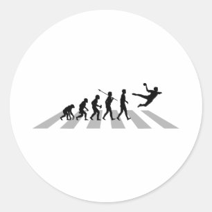 Handball Classic Round Sticker