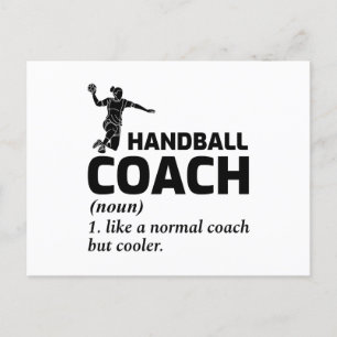 Handball Coach Handballer Funny Saying  Postcard