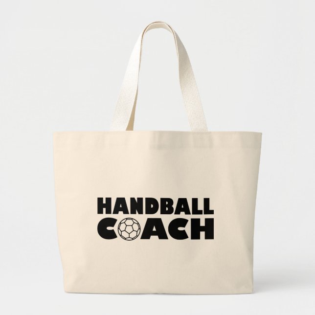 Handball coach large tote bag (Front)
