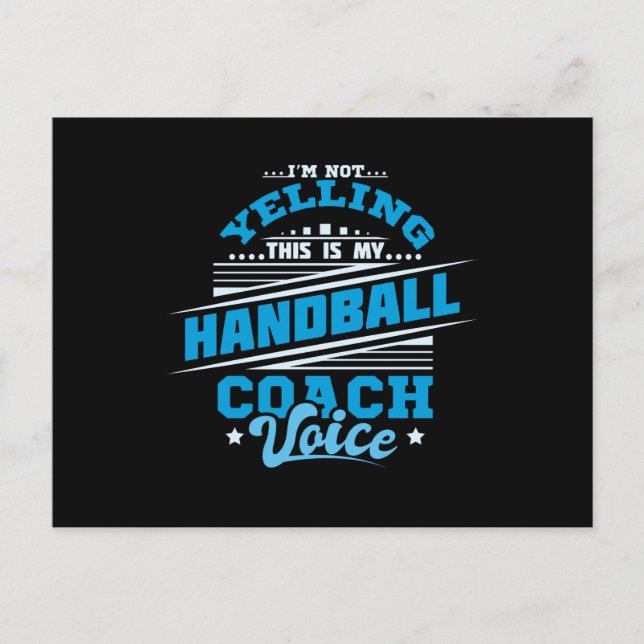 Handball Coach Postcard (Front)