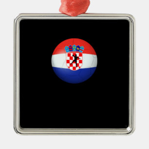 Handball - Croatia Flag Tournament Shirt Metal Tree Decoration