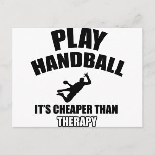 Handball designs postcard