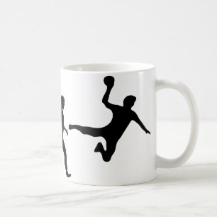 handball evolution coffee mug