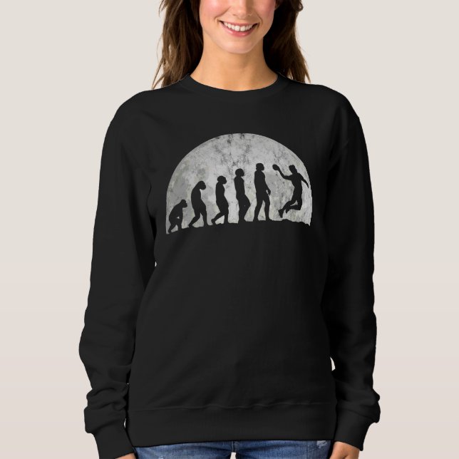Handball Evolution  Evolution Of Man Ball Sports Sweatshirt (Front)