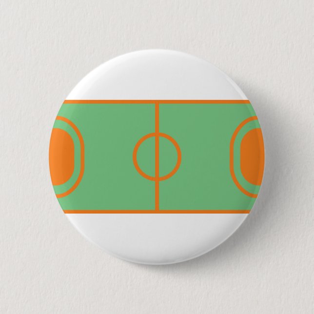 handball field icon 6 cm round badge (Front)