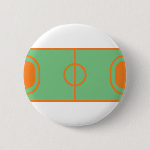 handball field icon 6 cm round badge