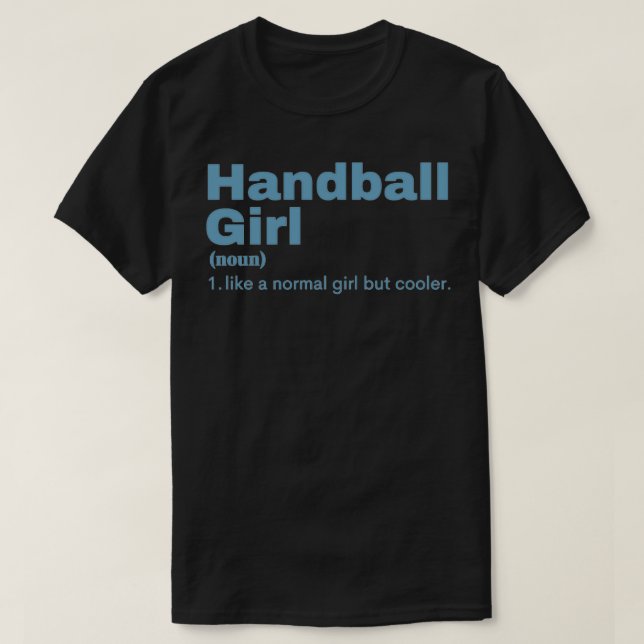 Handball Girl Handball 4 T-Shirt (Design Front)