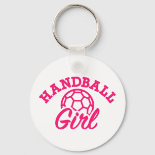 Handball girl key ring