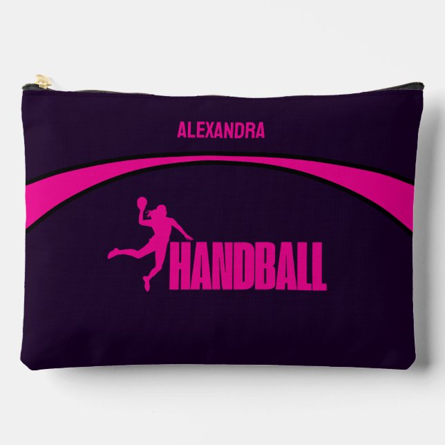 Handball Girl Player, Team, Birthday Girl Gift     Accessory Pouch (Front)