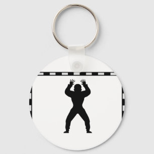 handball goal keeper icon key ring