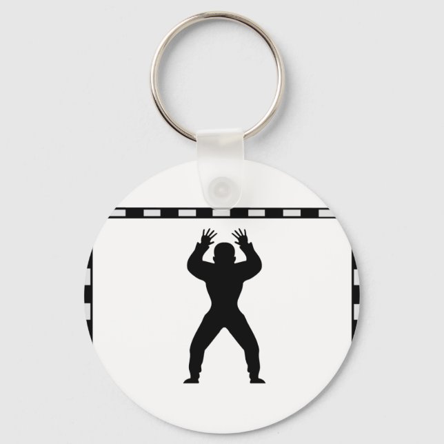 handball goal keeper icon key ring (Front)
