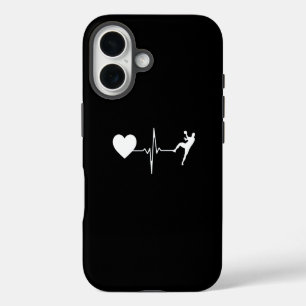 Handball Handball Player Heartbeat iPhone 16 Case