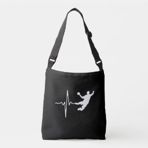 Handball - Handball Player Heartbeat Crossbody Bag