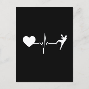 Handball Handball Player Heartbeat Postcard