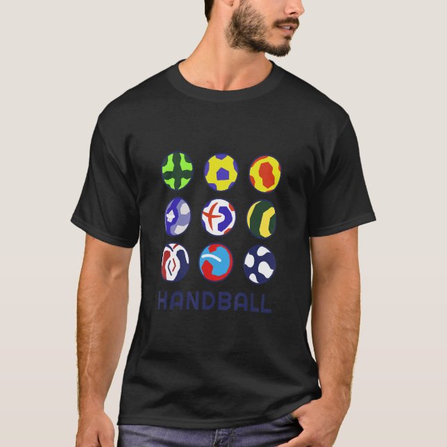 Handball Junior Colourful Handballs for Kids T-Shirt (Front)