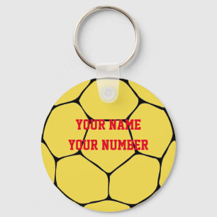 Handball Keychain Sport ID Tag Custom YOUR NAME