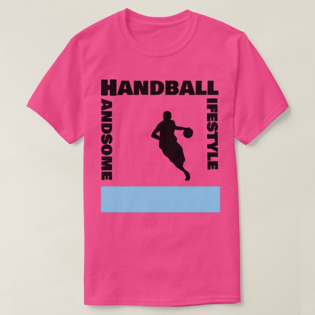 Handball lifestyle sport logo T-Shirt (Design Front)
