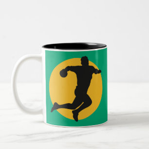 Handball lovers, handball Two-Tone coffee mug
