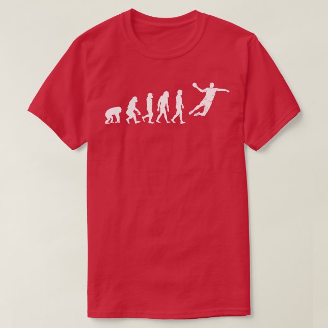 Handball Men Evolution Sports gift T-Shirt (Design Front)