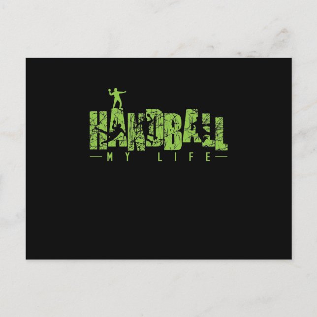 Handball "My Life" Postcard (Front)