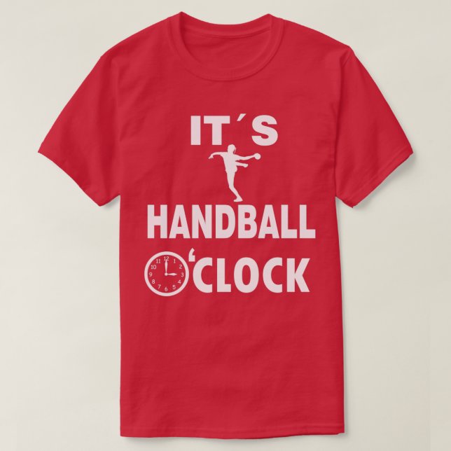 Handball oclock Jump Shot Handball Player Resin T-Shirt (Design Front)