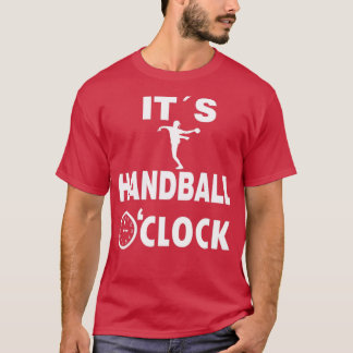 Handball oclock Jump Shot Handball Player Resin T-Shirt