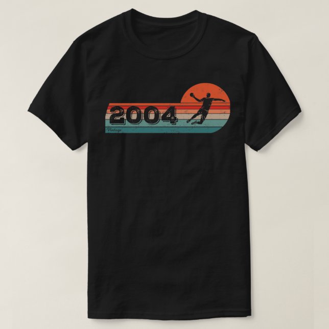 Handball player born 2004 birthday handball player T-Shirt (Design Front)