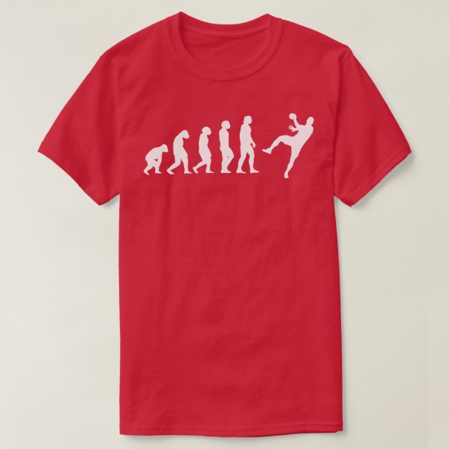 Handball Player Evolution 1 T-Shirt (Design Front)