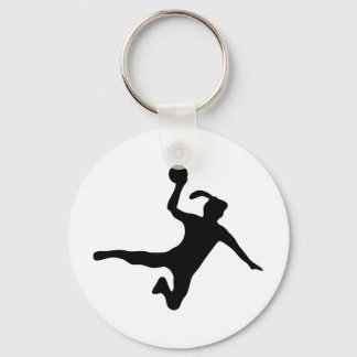 handball player female handball key ring