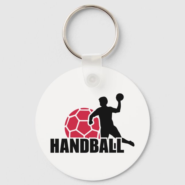 Handball player key ring (Front)